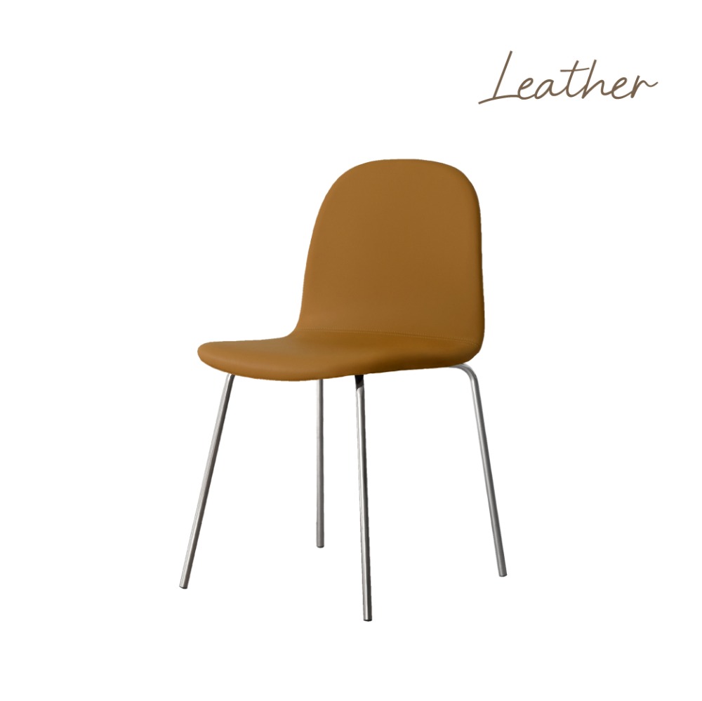 DEER LEATHER CHAIR SILVER
