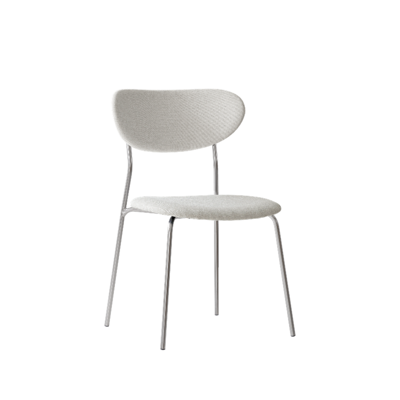 VOLINI FABRIC CHAIR STAINLESS