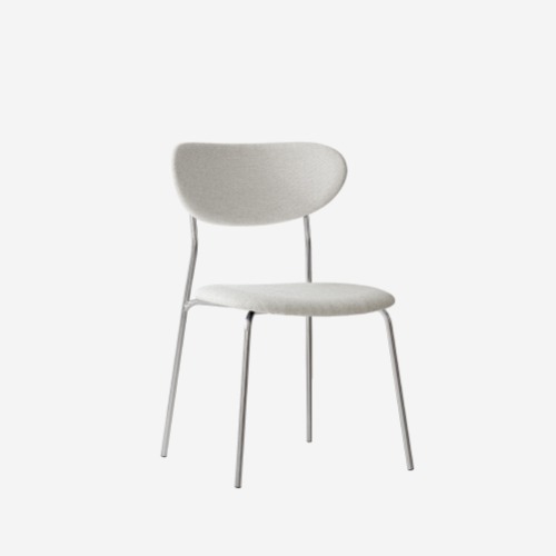 VOLINI FABRIC CHAIR STAINLESS